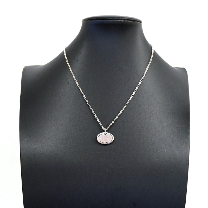 【6jkb0002】エルメス ネックレス エブリン/エクリプス シルバー925【中古】レディース