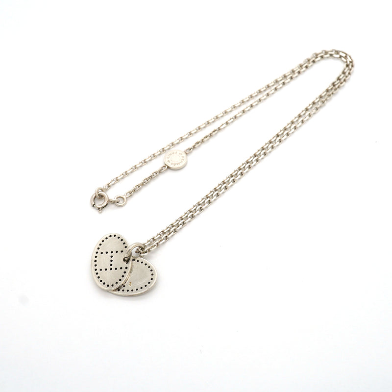 【6jkb0002】エルメス ネックレス エブリン/エクリプス シルバー925【中古】レディース