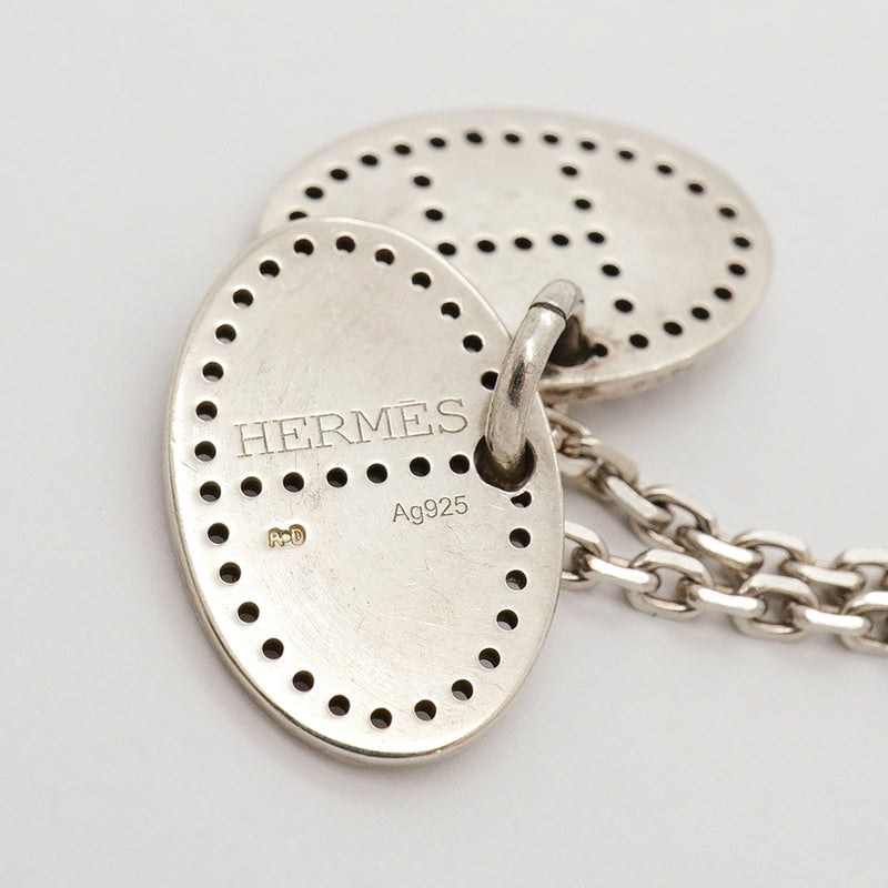 【6jkb0002】エルメス ネックレス エブリン/エクリプス シルバー925【中古】レディース
