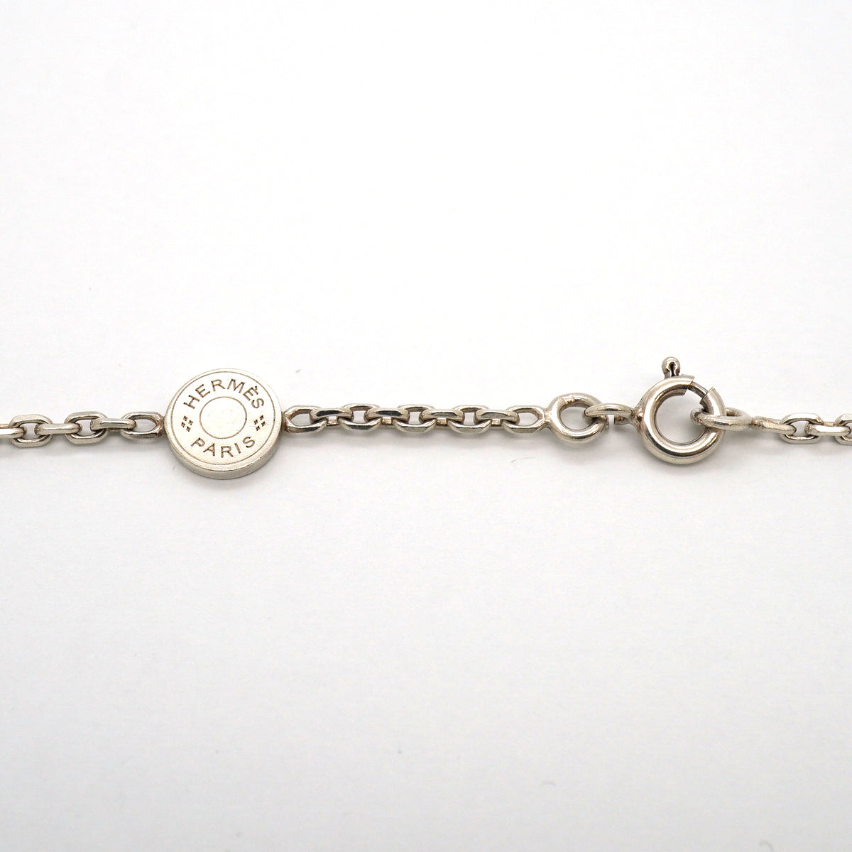 【6jkb0002】エルメス ネックレス エブリン/エクリプス シルバー925【中古】レディース