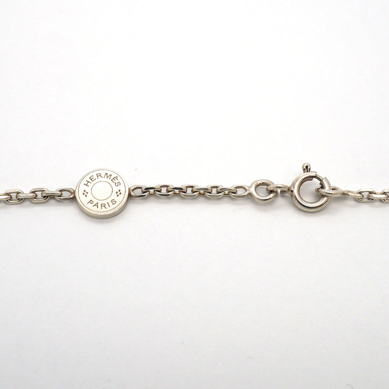 【6jkb0002】エルメス ネックレス エブリン/エクリプス シルバー925【中古】レディース