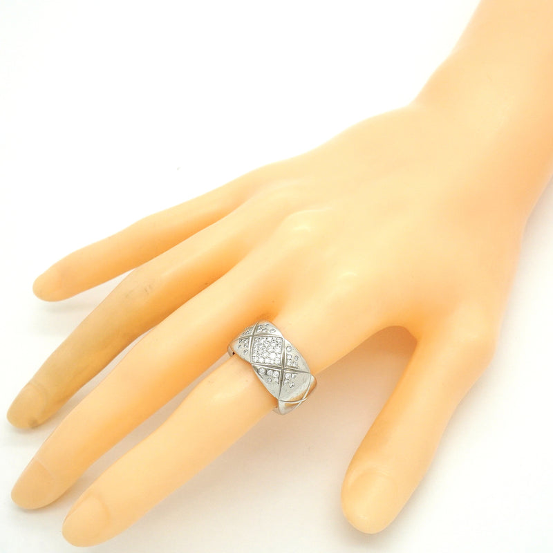 【6jkb0005】シャネル リング ココクラッシュ K18WG ホワイトゴールド ダイヤモンド ＃52【中古】レディース