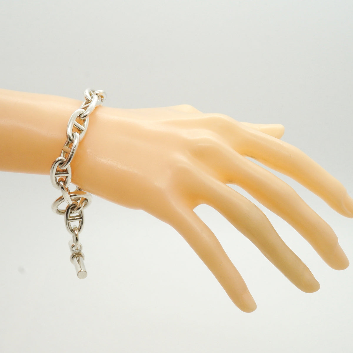 【6jkb0006】エルメス ブレスレット シェーヌダンクル GM 13コマ シルバー925【中古】メンズ レディース ユニセックス