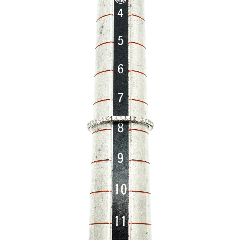 【6jkb0012】カルティエ リング エタンセル フルエタニティ K18WG ホワイトゴールド ダイヤモンド ＃48【中古】レディース