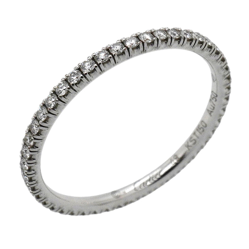 【6jkb0012】カルティエ リング エタンセル フルエタニティ K18WG ホワイトゴールド ダイヤモンド ＃48【中古】レディース