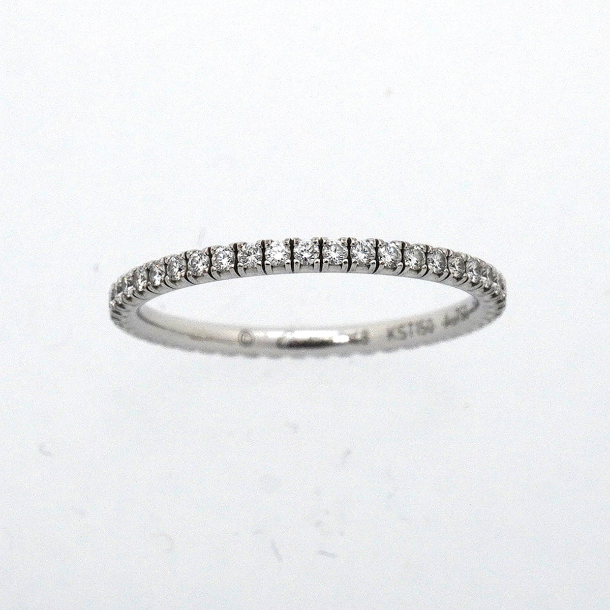 【6jkb0012】カルティエ リング エタンセル フルエタニティ K18WG ホワイトゴールド ダイヤモンド ＃48【中古】レディース