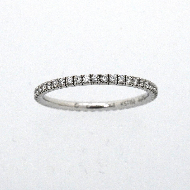 【6jkb0012】カルティエ リング エタンセル フルエタニティ K18WG ホワイトゴールド ダイヤモンド ＃48【中古】レディース