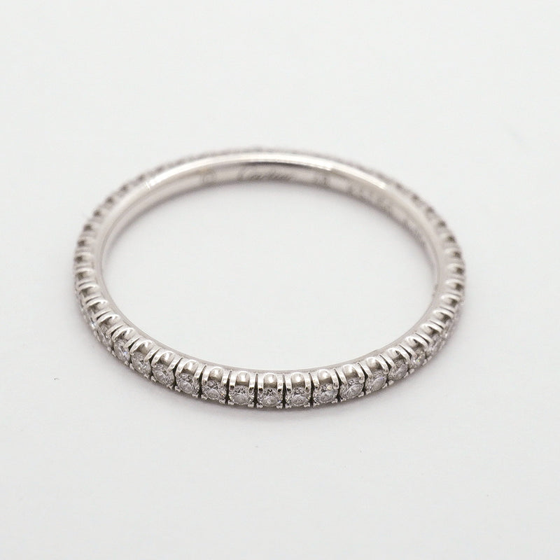 【6jkb0012】カルティエ リング エタンセル フルエタニティ K18WG ホワイトゴールド ダイヤモンド ＃48【中古】レディース