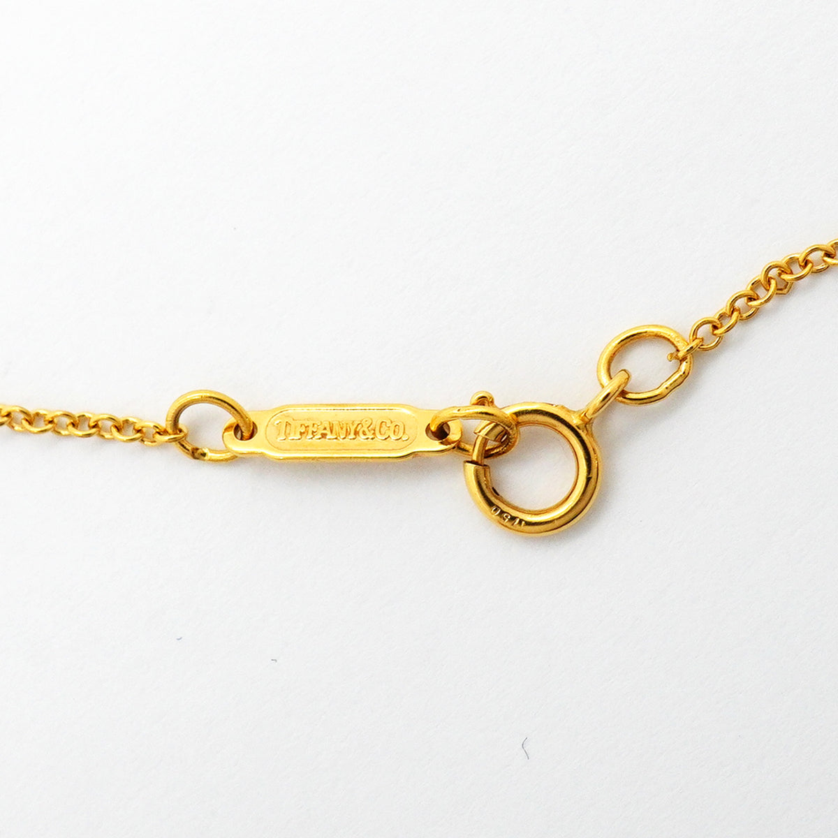 【6jkb0020】ティファニー ネックレス ハートモチーフ パヴェ K18YG イエローゴールド ダイヤモンド【中古】レディース