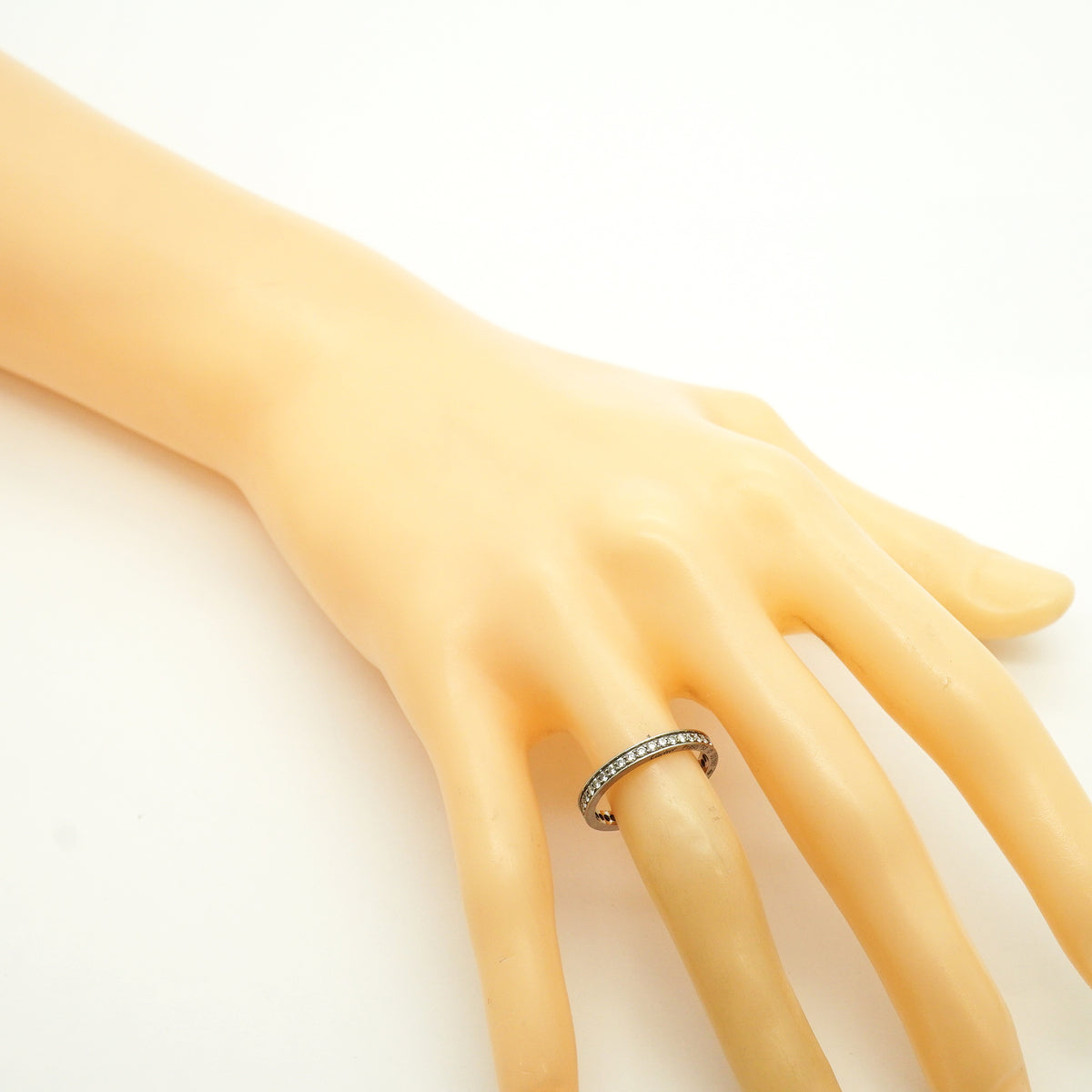 【6jkb0024】カルティエ リング バレリーナ ウェディング フルエタニティ Pt950 プラチナ ダイヤモンド ＃53【中古】レディース