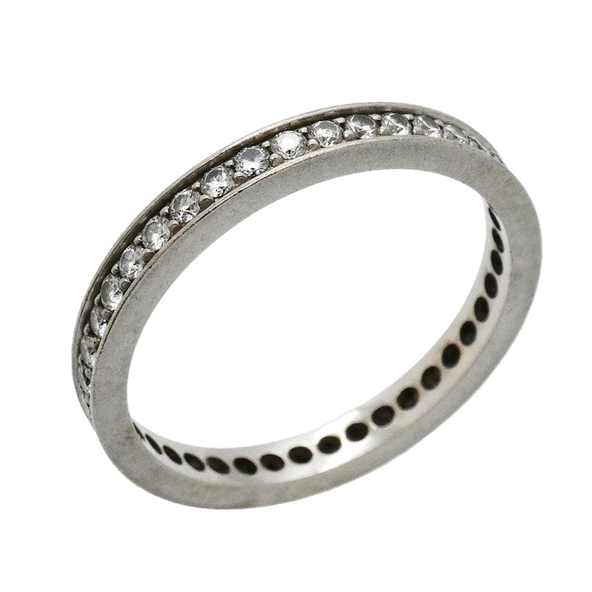 【6jkb0024】カルティエ リング バレリーナ ウェディング フルエタニティ Pt950 プラチナ ダイヤモンド ＃53【中古】レディース