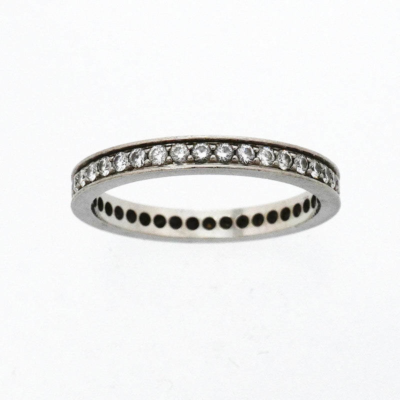 【6jkb0024】カルティエ リング バレリーナ ウェディング フルエタニティ Pt950 プラチナ ダイヤモンド ＃53【中古】レディース