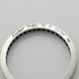 【6jkb0024】カルティエ リング バレリーナ ウェディング フルエタニティ Pt950 プラチナ ダイヤモンド ＃53【中古】レディース