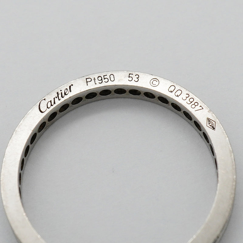 【6jkb0024】カルティエ リング バレリーナ ウェディング フルエタニティ Pt950 プラチナ ダイヤモンド ＃53【中古】レディース