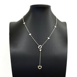 【6jkb0025】ティファニー ネックレス ハートリンク/ラリアット シルバー925【中古】レディース