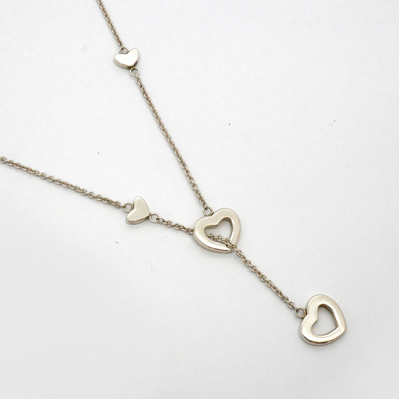 【6jkb0025】ティファニー ネックレス ハートリンク/ラリアット シルバー925【中古】レディース