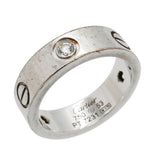 【6jkb0028】カルティエ リング ラブ 3PD K18WG ホワイトゴールド ダイヤモンド ＃53【中古】レディース
