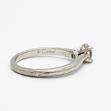 【6jkb0031】カルティエ リング ソリテール 1PD Pt950 プラチナ ダイヤモンド 0.40ct ＃48【中古】レディース
