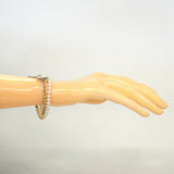 【6jkb0034】ティファニー ブレスレット リターントゥ/ラップ/ビーズ 1PD シルバー925 ダイヤモンド パール【中古】レディース