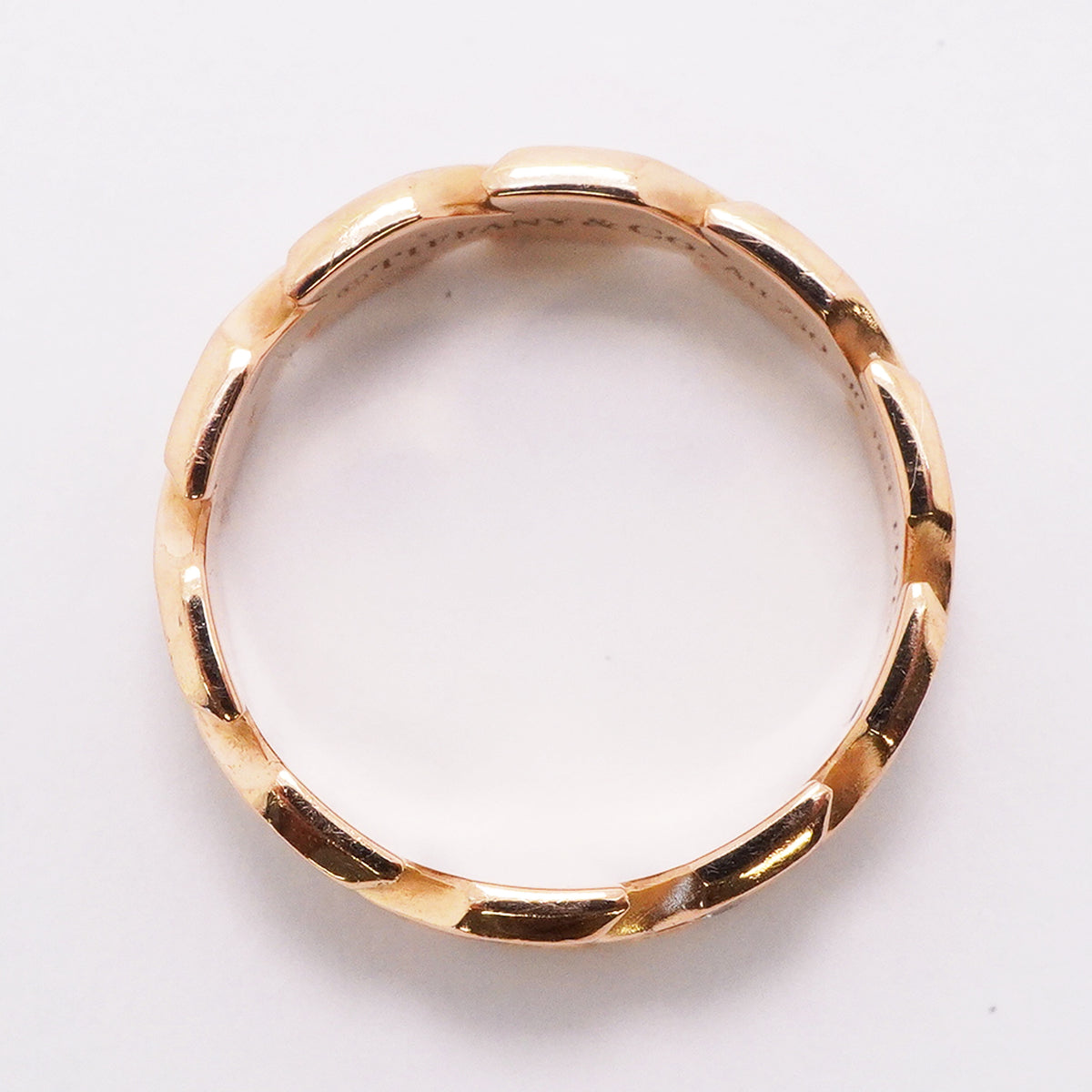 【6jkb0037】ティファニー リング ビクトリア/ヴァイン K18PG ピンクゴールド ダイヤモンド 0.38ct 14号【中古】レディース