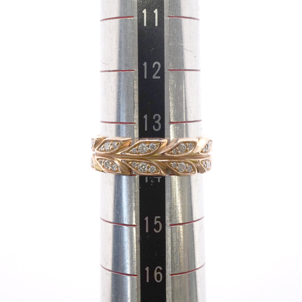 【6jkb0037】ティファニー リング ビクトリア/ヴァイン K18PG ピンクゴールド ダイヤモンド 0.38ct 14号【中古】レディース