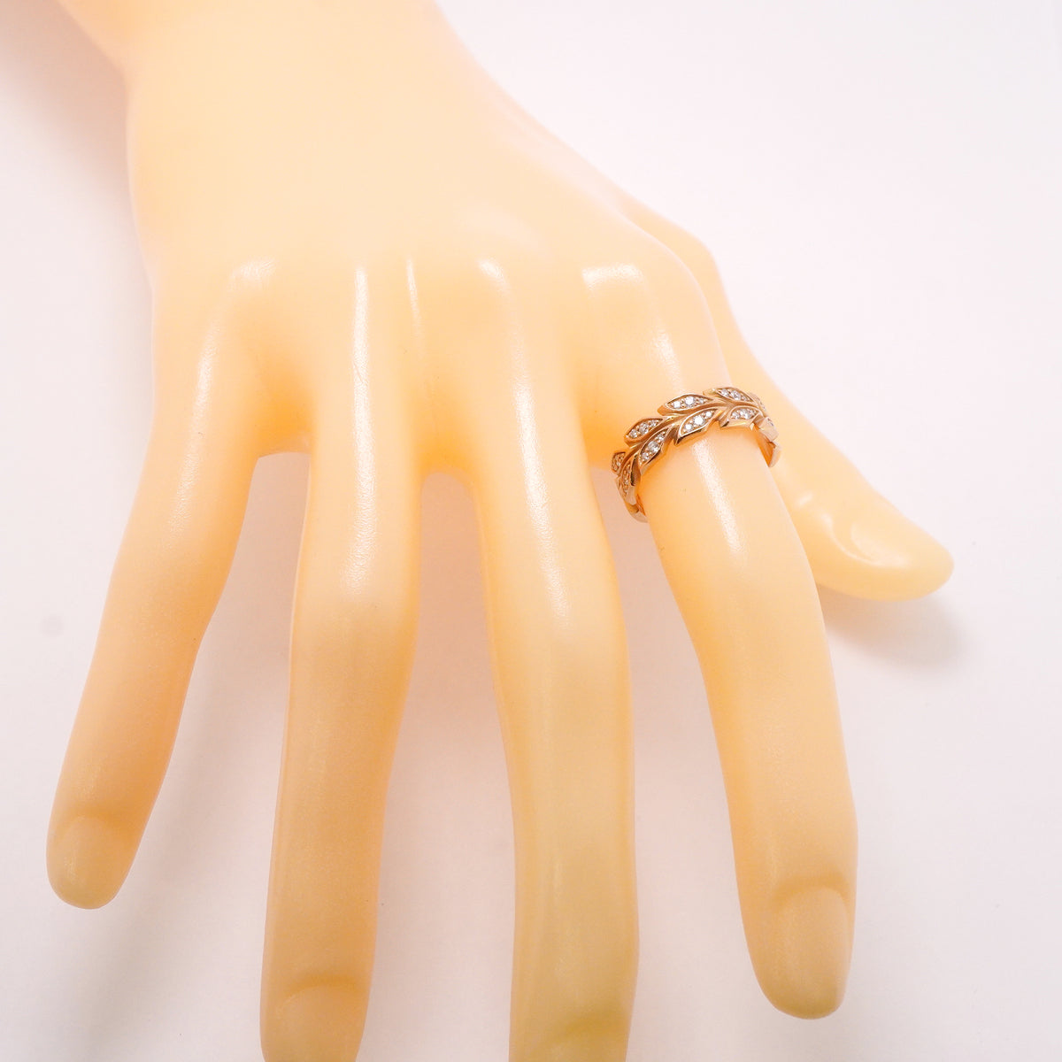 【6jkb0037】ティファニー リング ビクトリア/ヴァイン K18PG ピンクゴールド ダイヤモンド 0.38ct 14号【中古】レディース