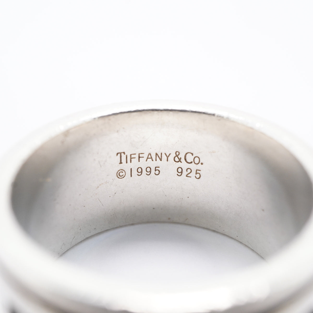 【6jkb0039】ティファニー リング アトラス ワイド シルバー925 19.5号【中古】メンズ