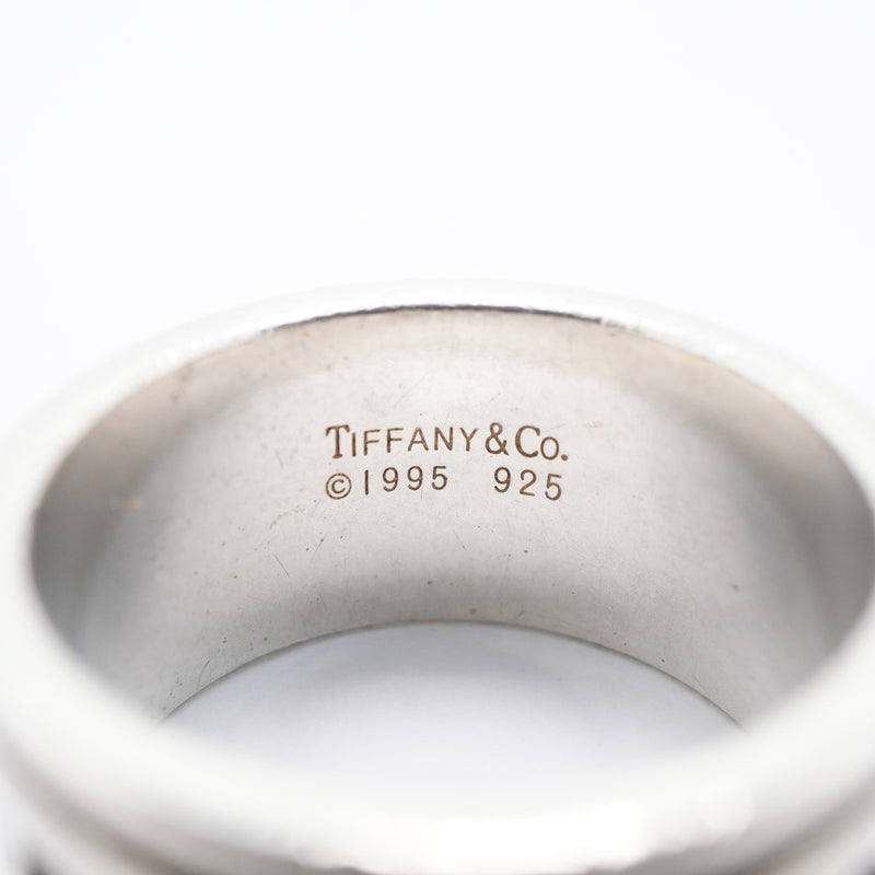 【6jkb0039】ティファニー リング アトラス ワイド シルバー925 19.5号【中古】メンズ