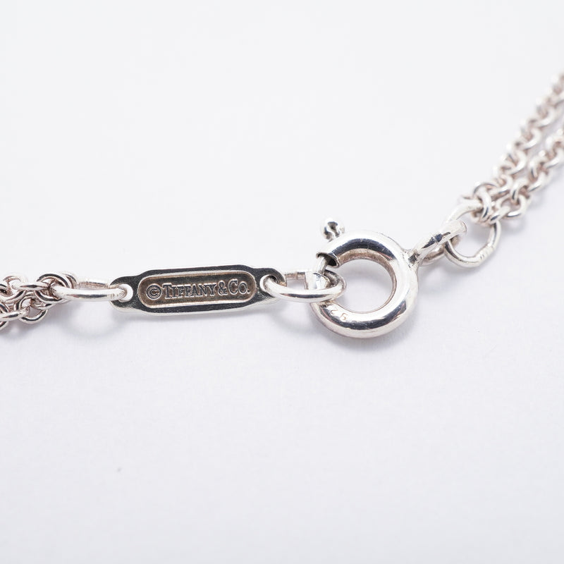 【6jkb0041】ティファニー ネックレス インフィニティ ダブルチェーン シルバー925【中古】レディース