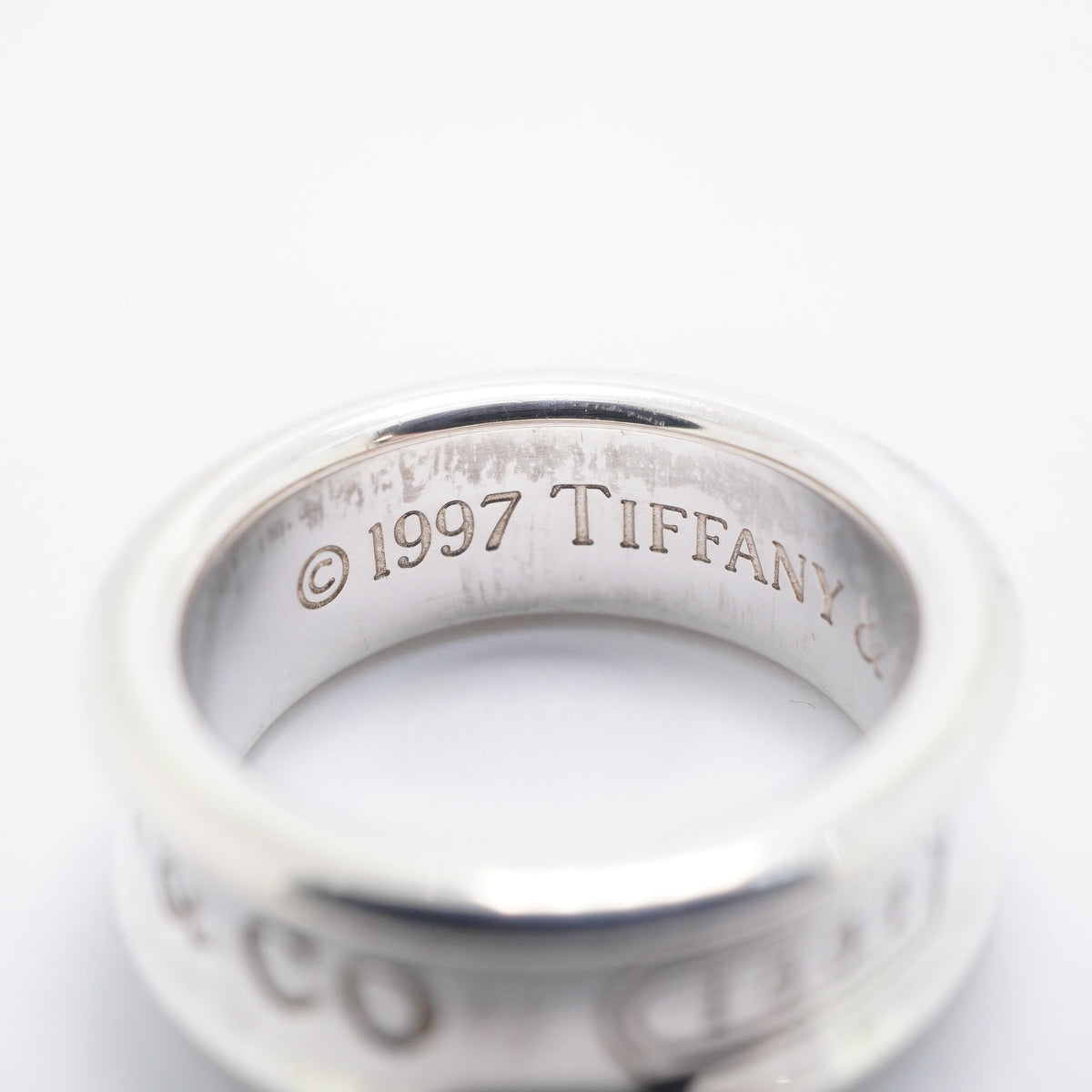 【6jkb0046】ティファニー リング ナロー シルバー925 7.5号【中古】レディース