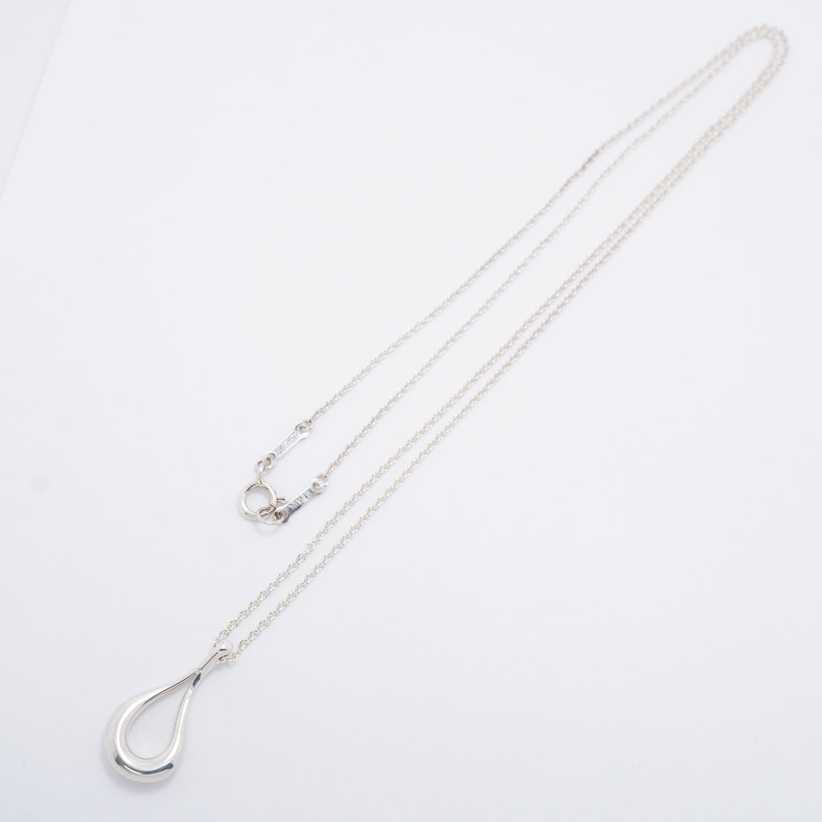 【6jkb0048】ティファニー ネックレス オープンティアドロップ シルバー925【中古】レディース