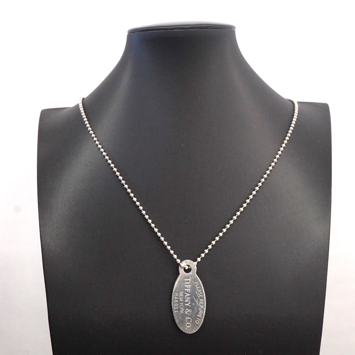 【6jkb0049】ティファニー ネックレス リターントゥ オーバル シルバー925【中古】レディース