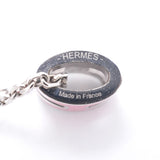 【6jkb0053】エルメス ネックレス ミニポップ メタル シルバー ピンク【中古】レディース