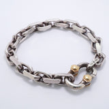【6jkb0068】ティファニー ブレスレット メイカーズ/ワイド K18YG イエローゴールド シルバー925【中古】メンズ レディース ユニセックス