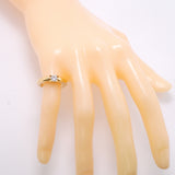 【6jkb0070】カルティエ リング ソリテール Cドゥ 1PD K18YG イエローゴールド ダイヤモンド ＃48【中古】レディース