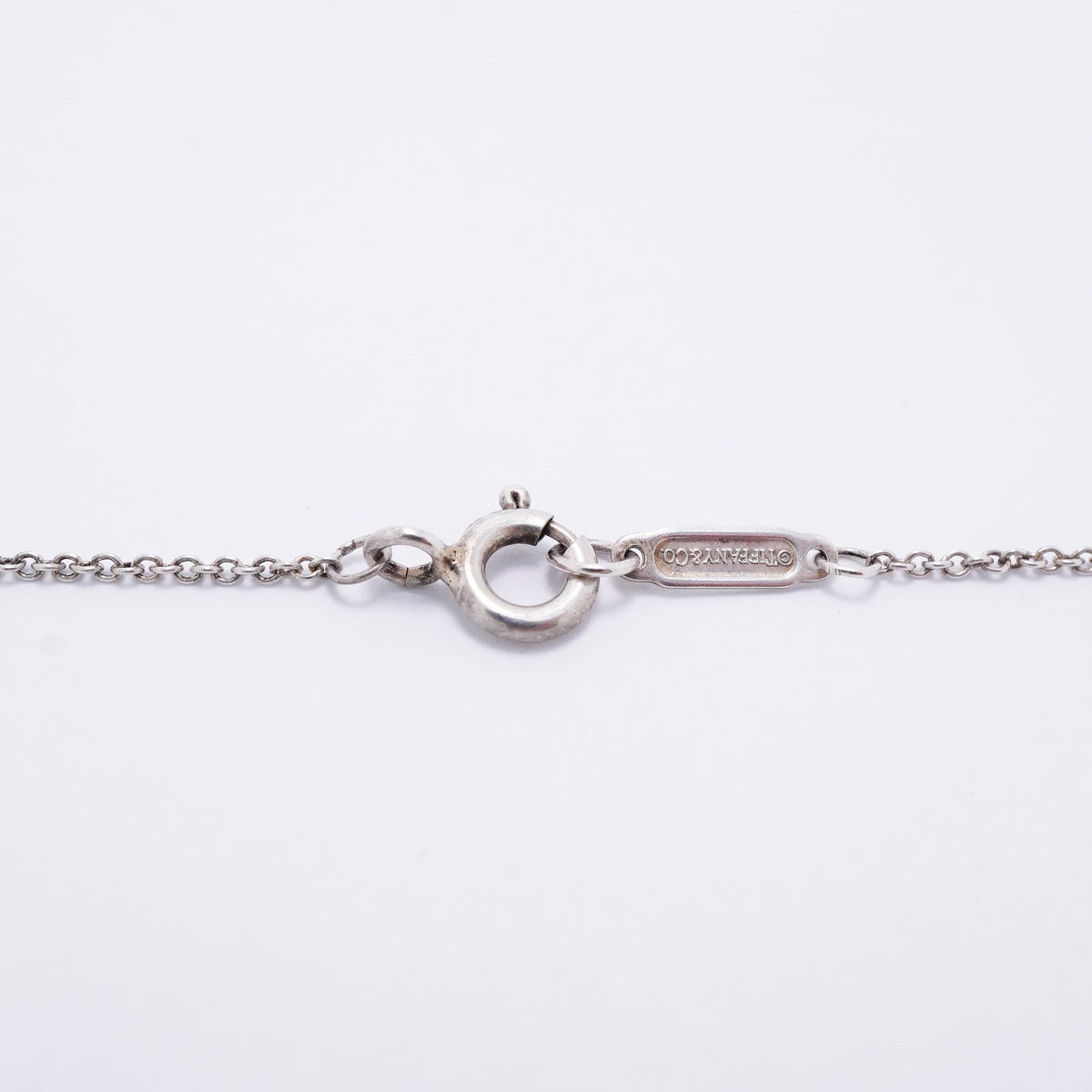 【6jkb0073】ティファニー ネックレス ノーツ/ハートタグ シルバー925【中古】レディース
