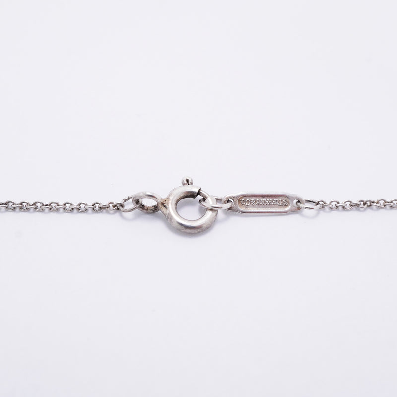 【6jkb0073】ティファニー ネックレス ノーツ/ハートタグ シルバー925【中古】レディース