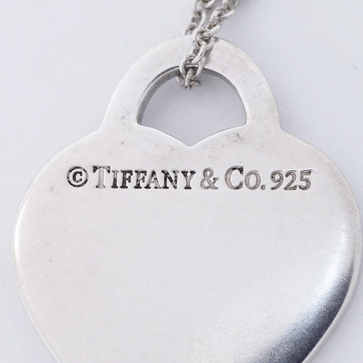 【6jkb0073】ティファニー ネックレス ノーツ/ハートタグ シルバー925【中古】レディース