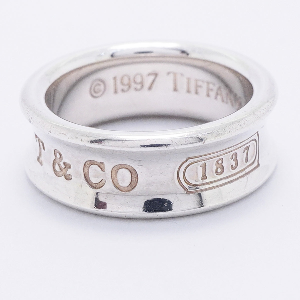 【6jkb0076】ティファニー リング ナロー シルバー925 9.5号【中古】レディース