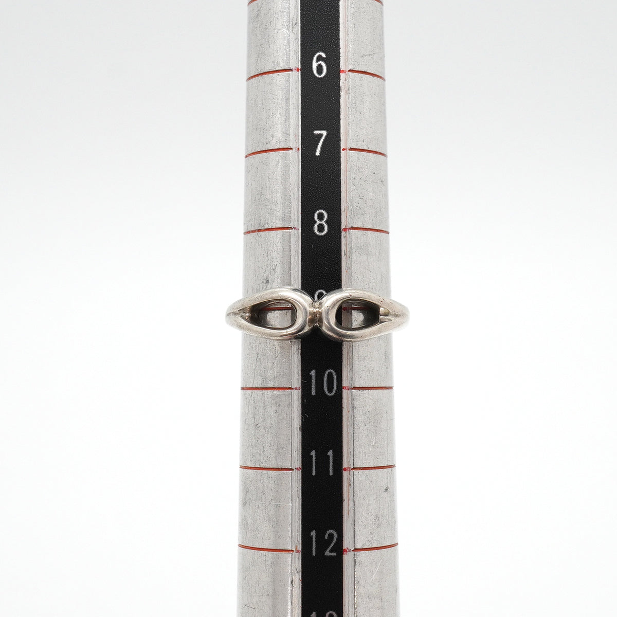 【6jkb0081】ティファニー リング ダブルオープンティアドロップ シルバー925 9号【中古】レディース
