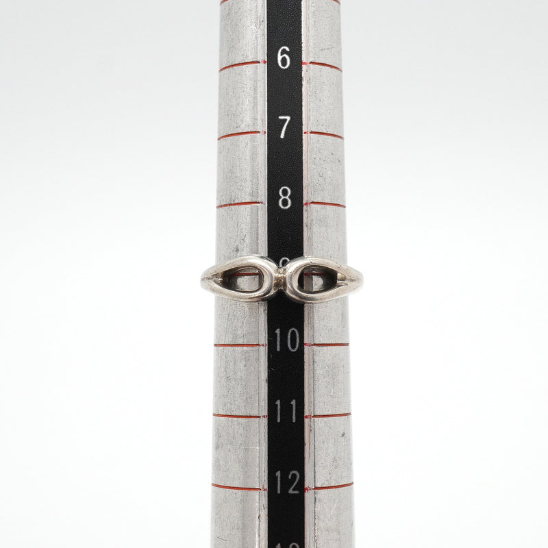【6jkb0081】ティファニー リング ダブルオープンティアドロップ シルバー925 9号【中古】レディース