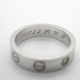 【6jkb0083】カルティエ リング ミニラブ 1PD K18WG ホワイトゴールド ダイヤモンド ＃47【中古】レディース