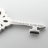 【6jkb0084】ティファニー ペンダントトップ ビクトリアキー K18WG ホワイトゴールド ダイヤモンド【中古】レディース