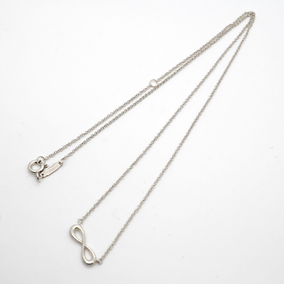 【6jkb0088】ティファニー ネックレス インフィニティ シルバー925【中古】レディース