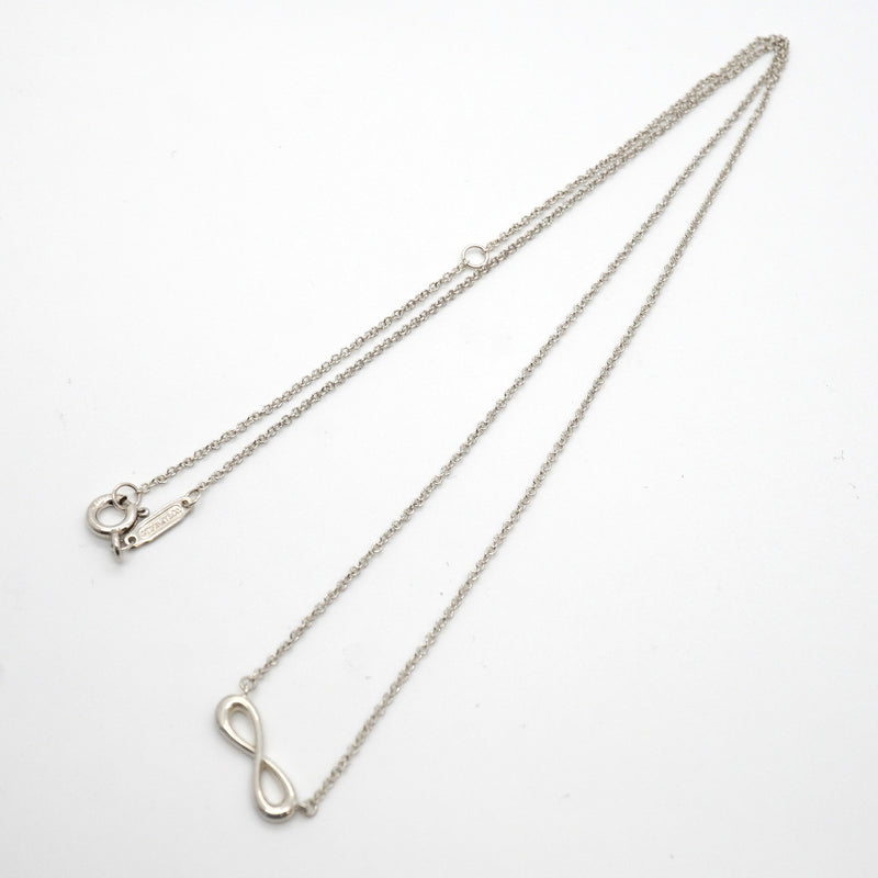 【6jkb0088】ティファニー ネックレス インフィニティ シルバー925【中古】レディース