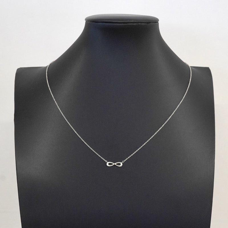 【6jkb0088】ティファニー ネックレス インフィニティ シルバー925【中古】レディース