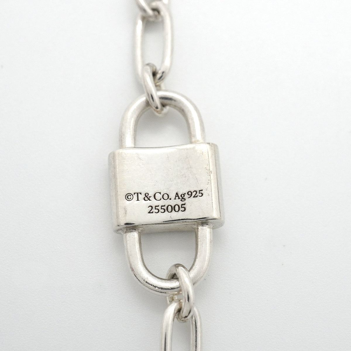 【6jkb0090】ティファニー ブレスレット 1837/ダブルロック シルバー925【中古】メンズ