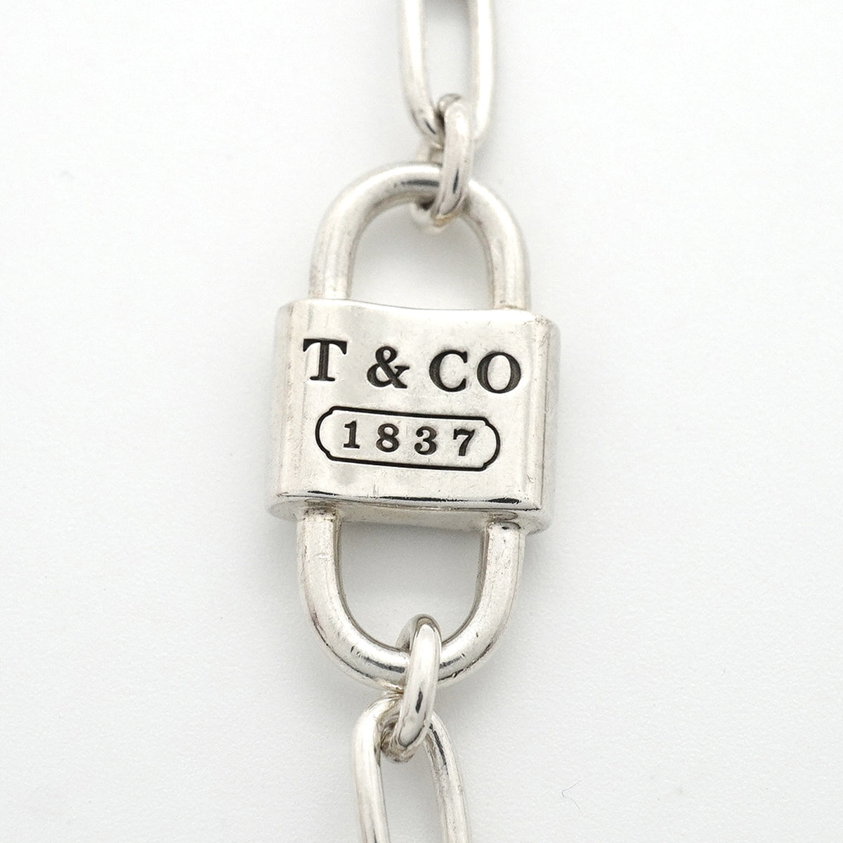【6jkb0090】ティファニー ブレスレット 1837/ダブルロック シルバー925【中古】メンズ
