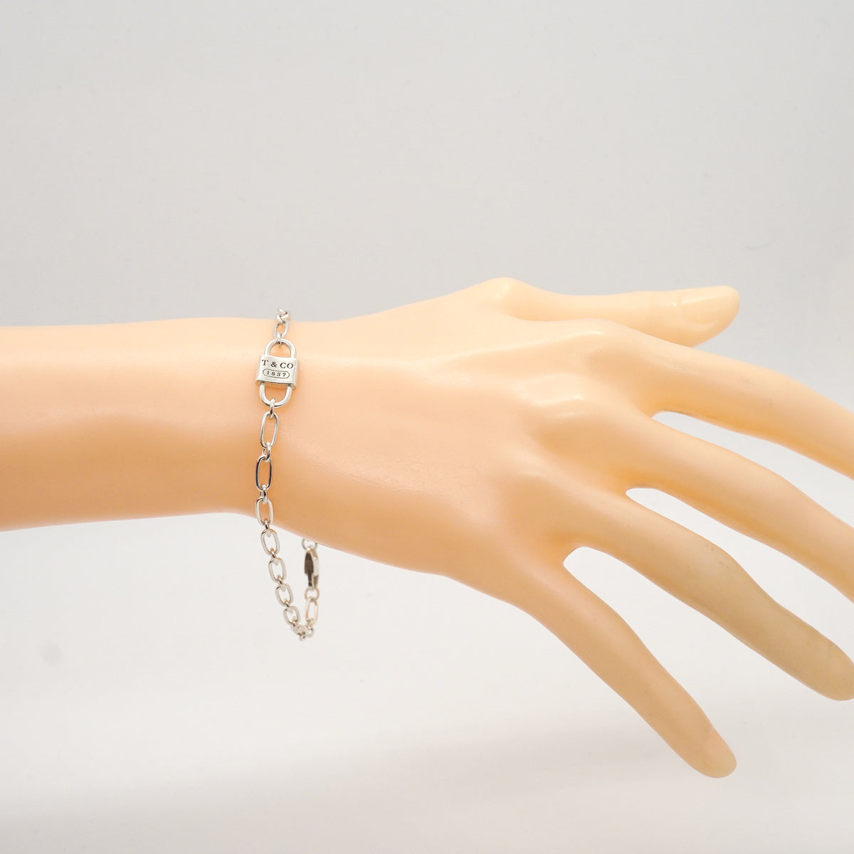 【6jkb0090】ティファニー ブレスレット 1837/ダブルロック シルバー925【中古】メンズ
