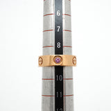 【6jkb0091】カルティエ リング ラブ K18PG ピンクゴールド ピンクサファイア ＃49【中古】レディース